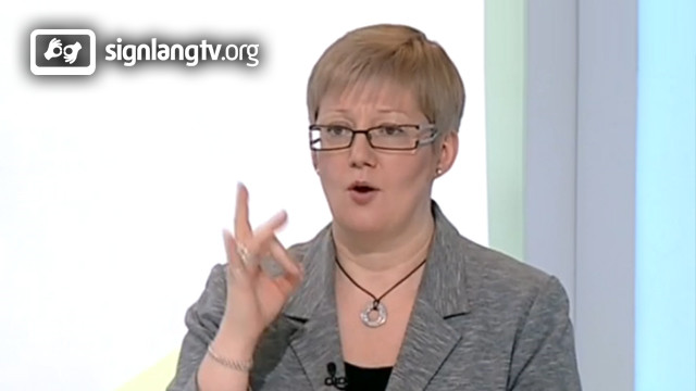 Varvara Romashkina - TV Russian Sign Language interpreter